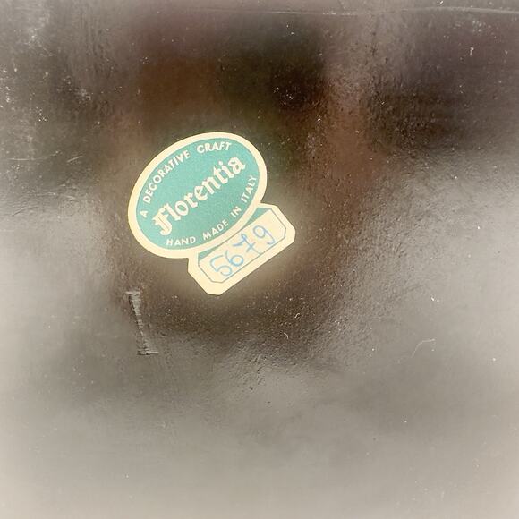 Vintage Florentine Wood Box, Made in Italy, Hand Painted, Black Square Numbered - Picture 10 of 14